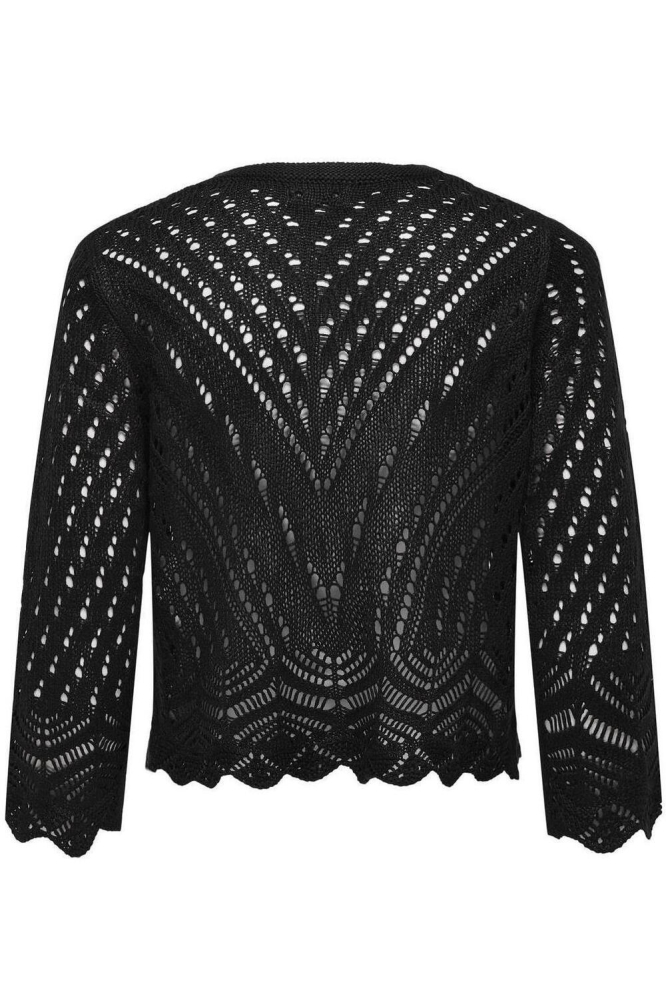 JDYSUN 3/4 CROPPED CARDIGAN KNT NOO 15184486 BLACK